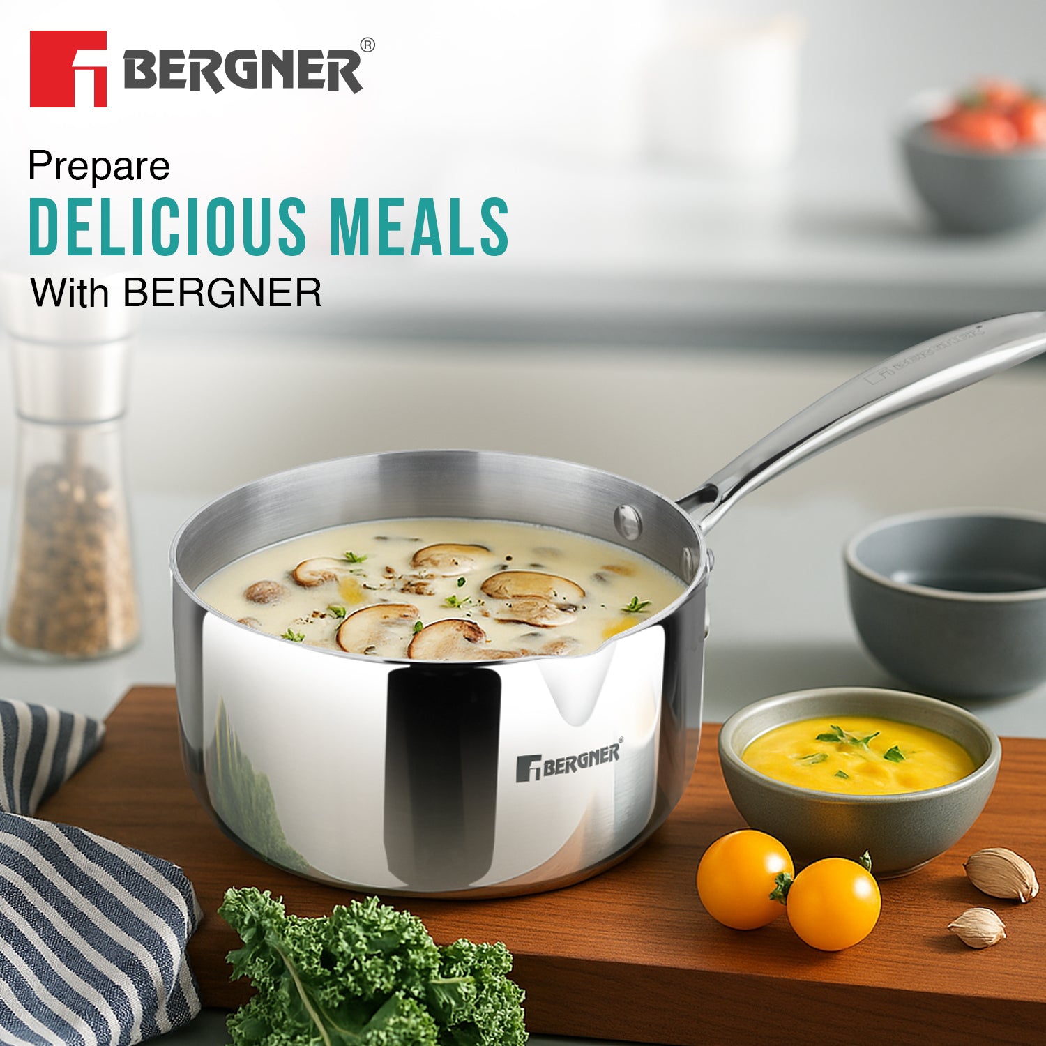 Argent Tri-Ply Stainless Steel Saucepan