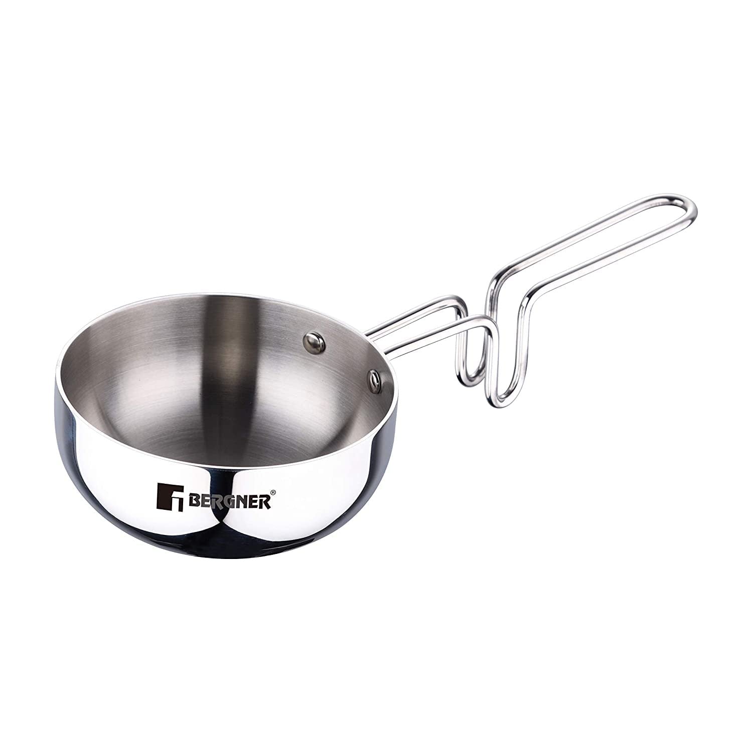 Bergner TriPro TriPly 12 cm (500ml) Tadka Pan - Induction Bottom (5-Year Warranty)