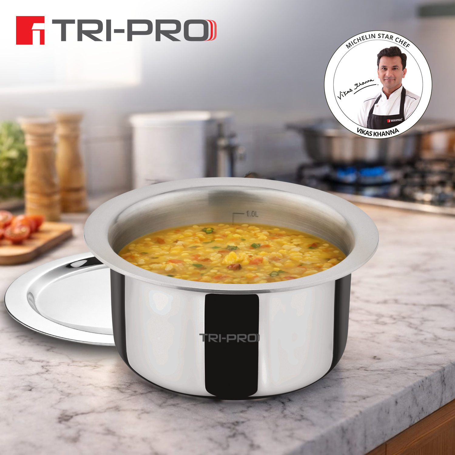 TriPro Tri-Ply Stainless Steel Tope