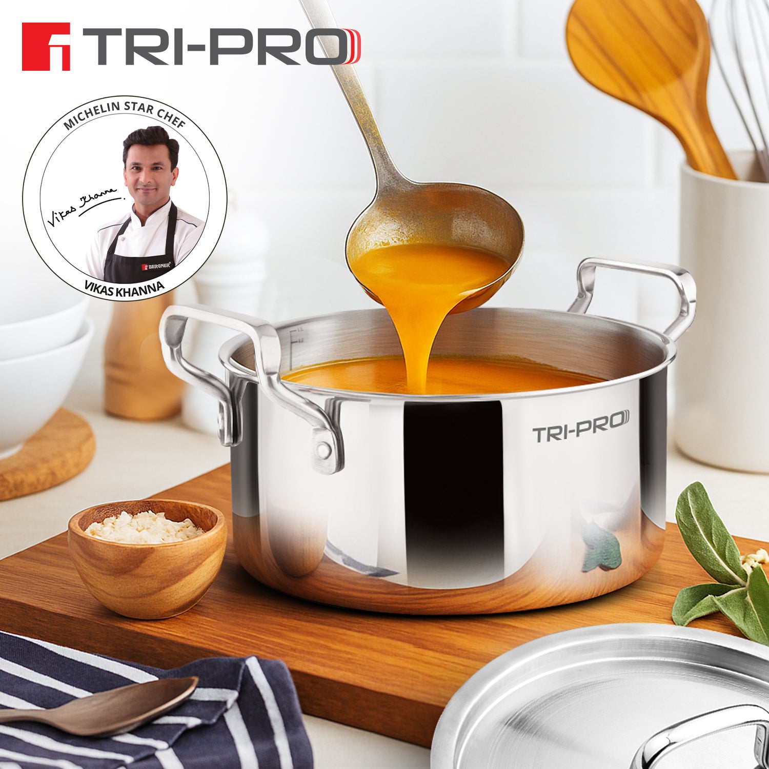 TriPro Tri-Ply Cook and Serve Casserole 20cm/3.4L
