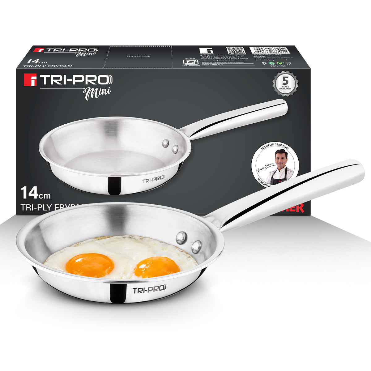 Tripro Mini Triply Frypan 14cm