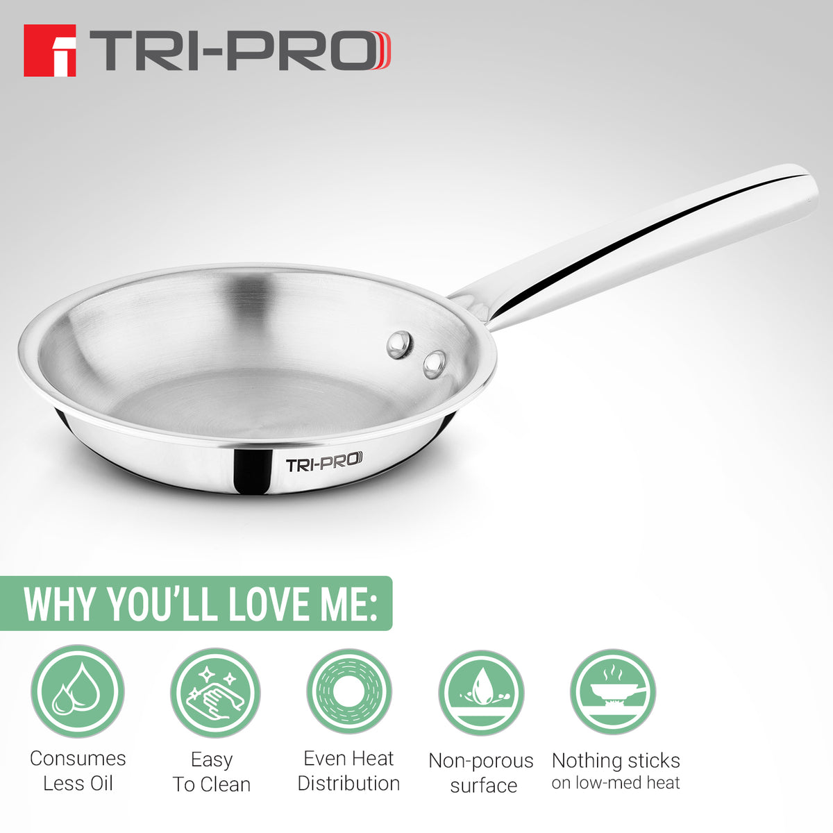 Tripro Mini Triply Frypan 14cm