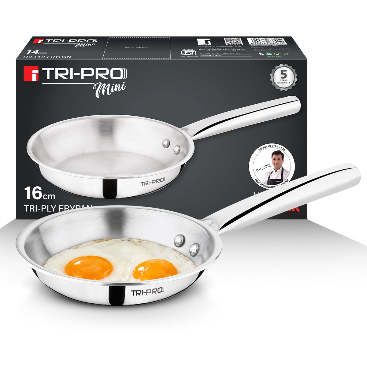 Tripro Mini Triply Frypan 16cm