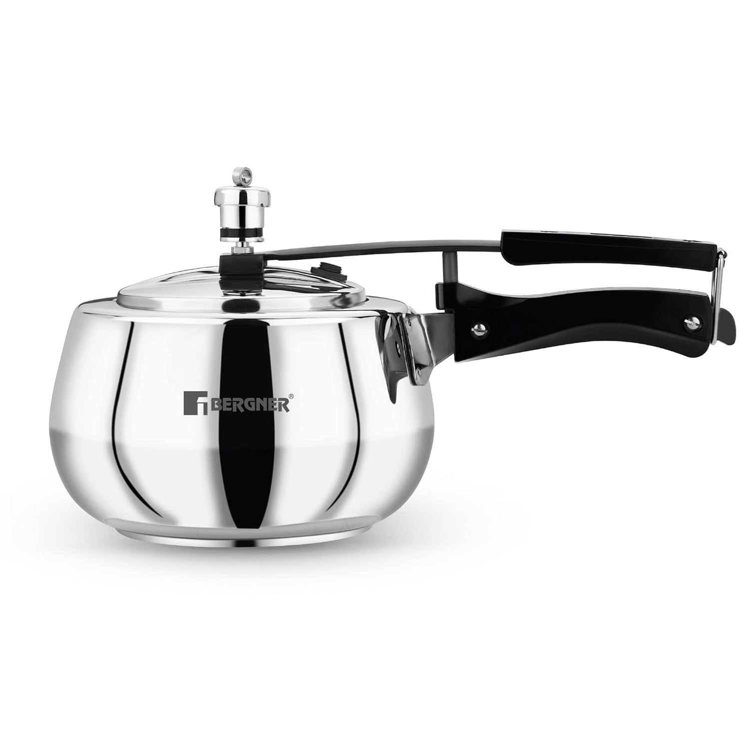 Bergner Aragon Stainless Steel Inner Lid Pressure Cooker, Induction Bottom (5-Year Warranty)