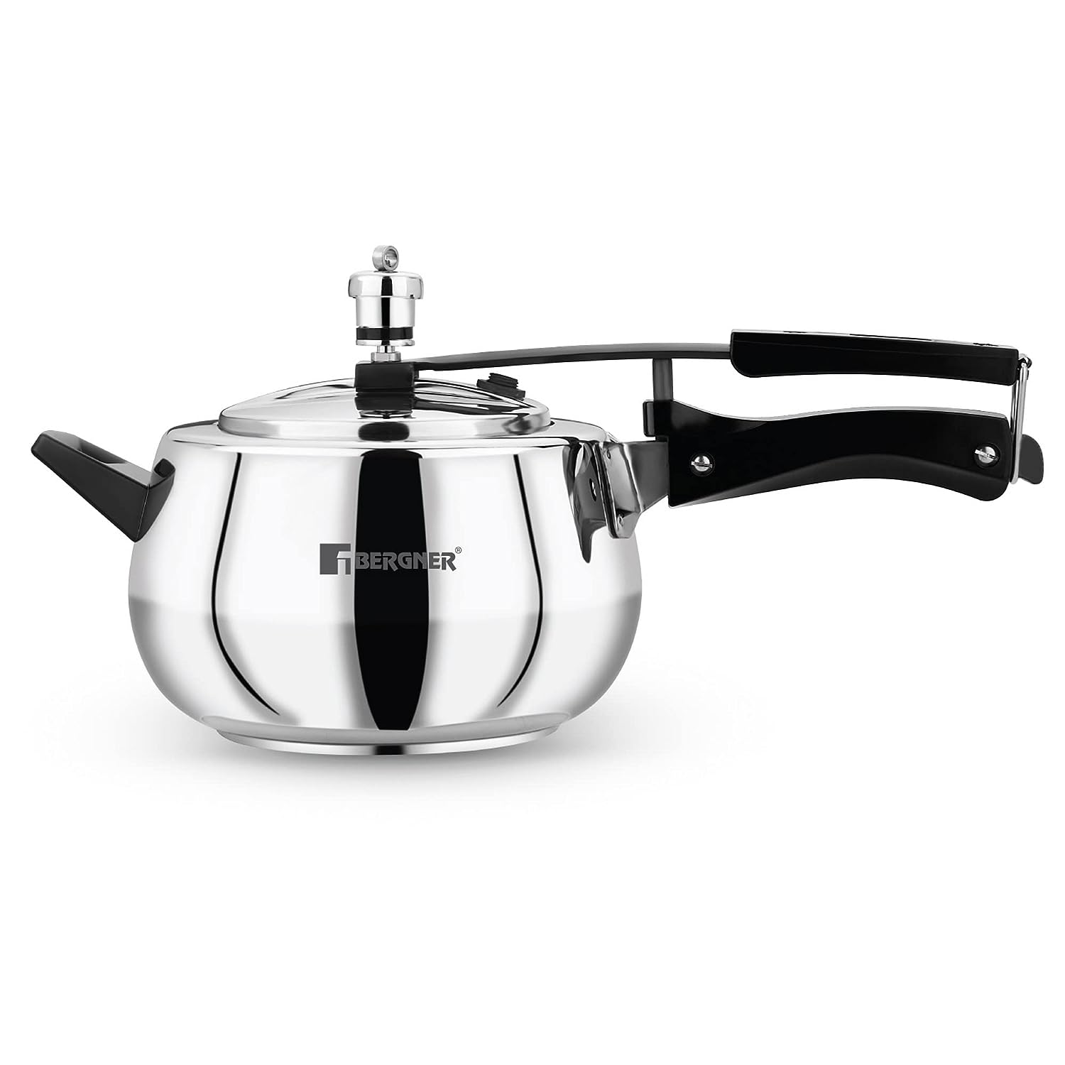 Bergner Aragon Stainless Steel Inner Lid Pressure Cooker, Induction Bottom (5-Year Warranty)