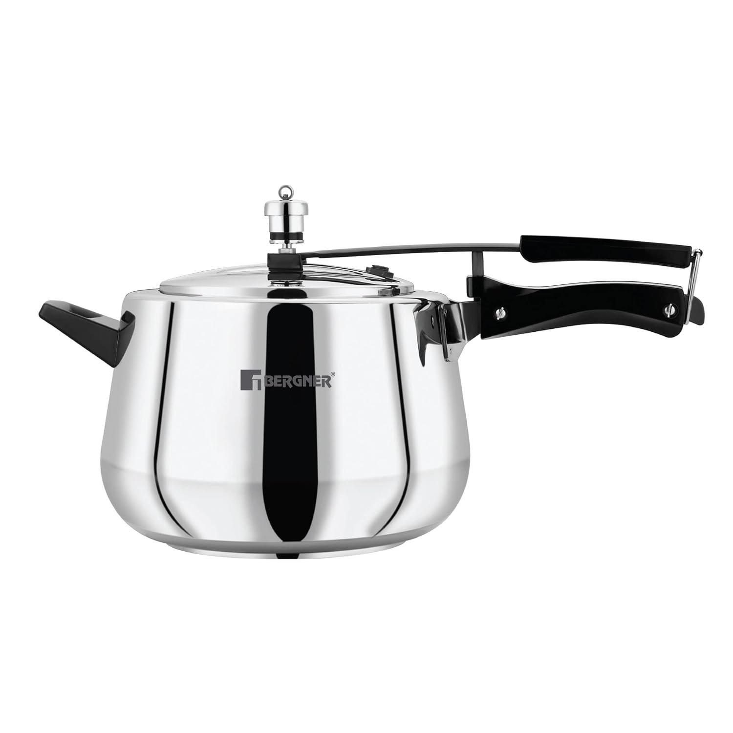 Bergner Aragon Stainless Steel Inner Lid Pressure Cooker, Induction Bottom (5-Year Warranty)