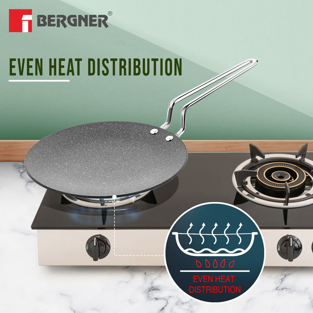 Argent Samsara Tri-Ply Stainless Steel Roti Tawa - Induction Compatible