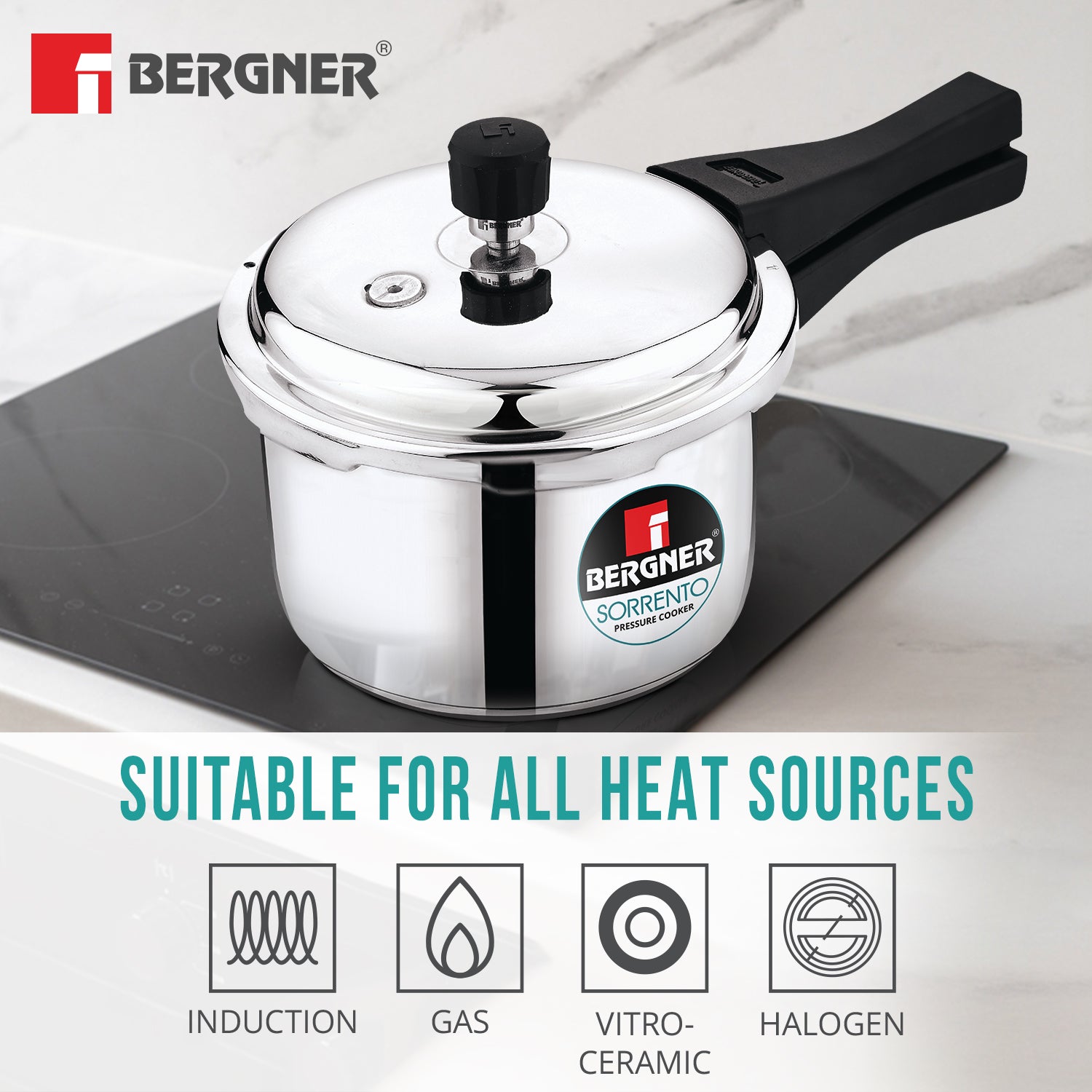 Sorrento Stainless Steel Outer Lid 2L  Pressure Cooker