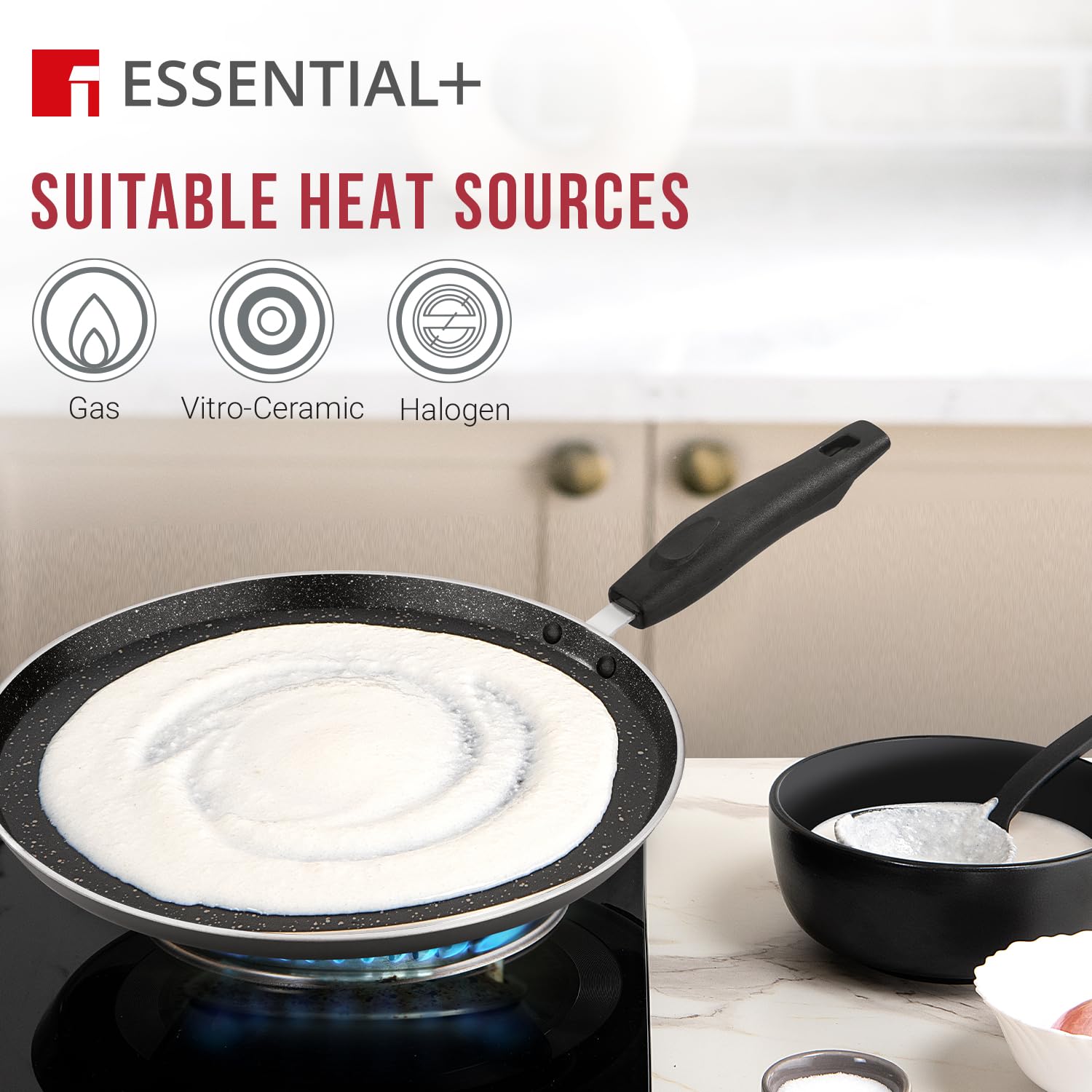 Essential Plus 32cm Non-Stick Dosa Tawa