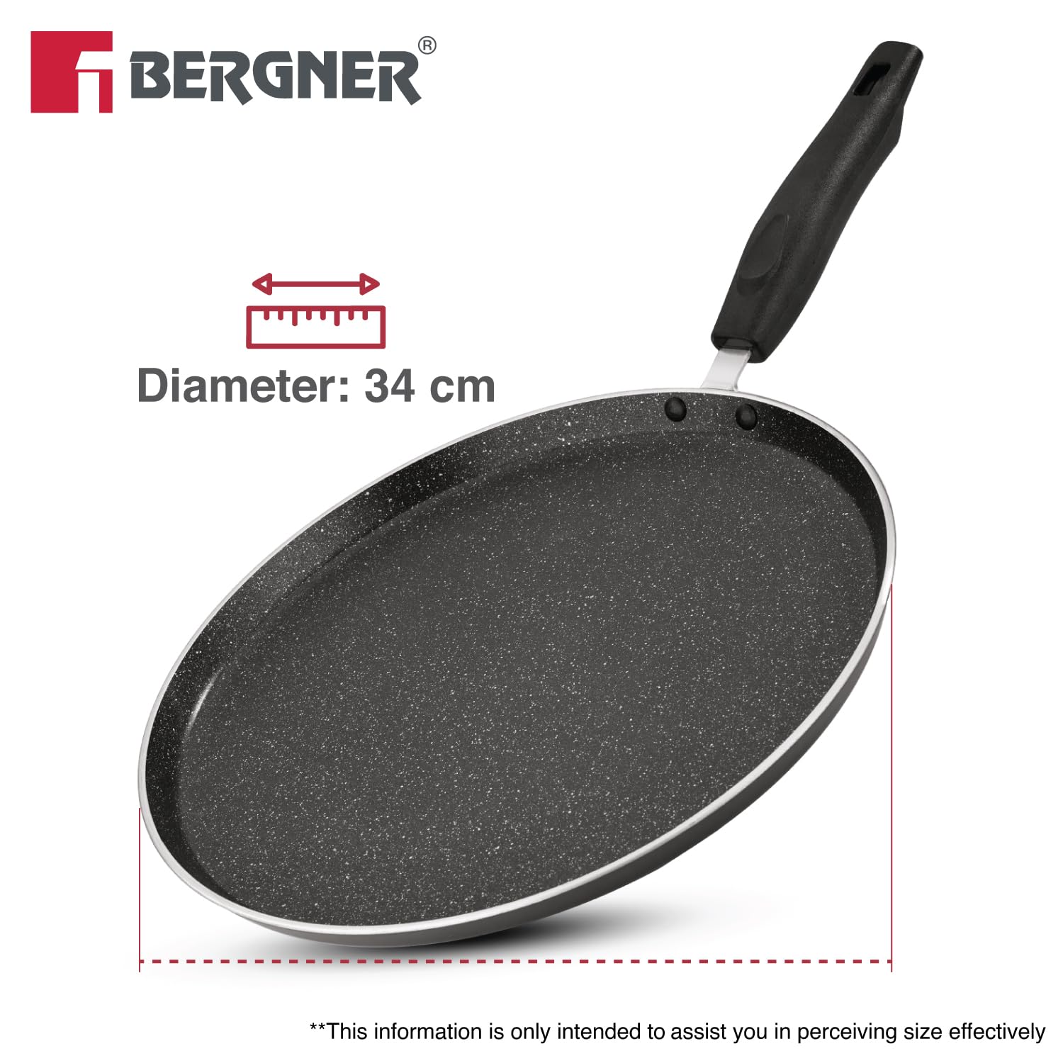 Essential Plus 34cm Non-Stick Dosa Tawa