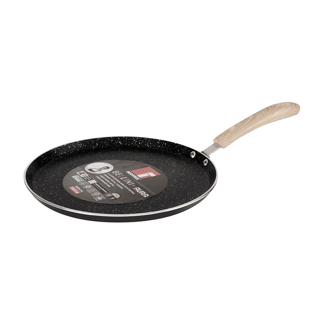 Bergner Bellini Plus Aura 5-Layer Non-Stick Dosa Tawa, Thickness 4mm - Induction Bottom (1-Year Warranty)