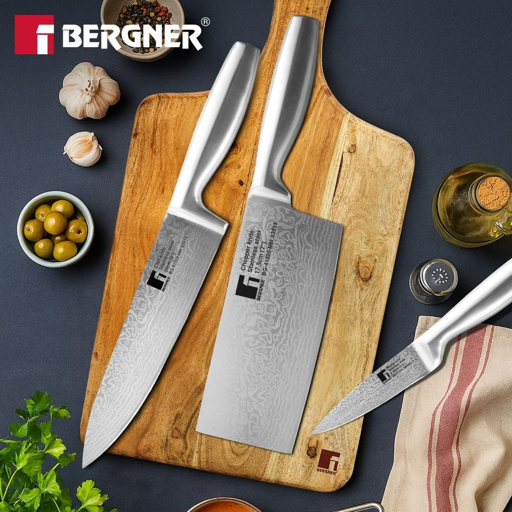 Argent 3 Pcs Stainless Steel Knives Set