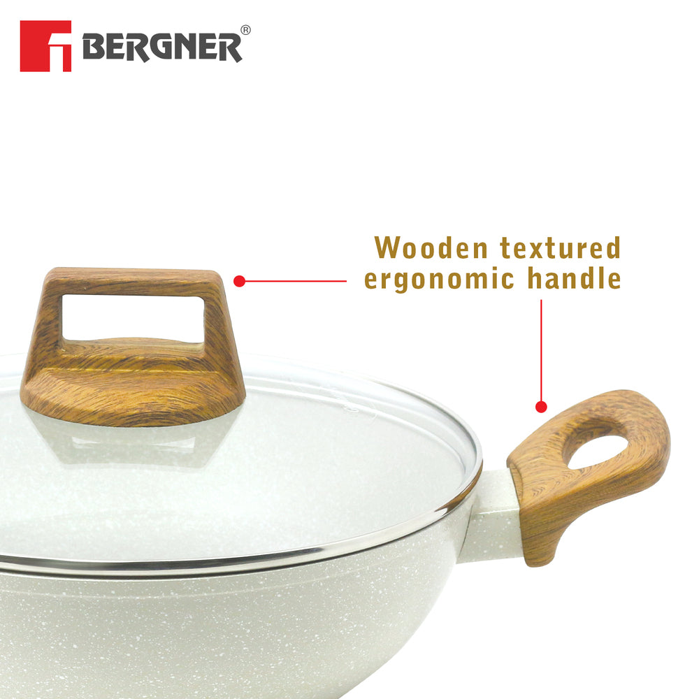 Bergner Naturally 5 Pcs Non-Stick Cookware Set - Induction Bottom