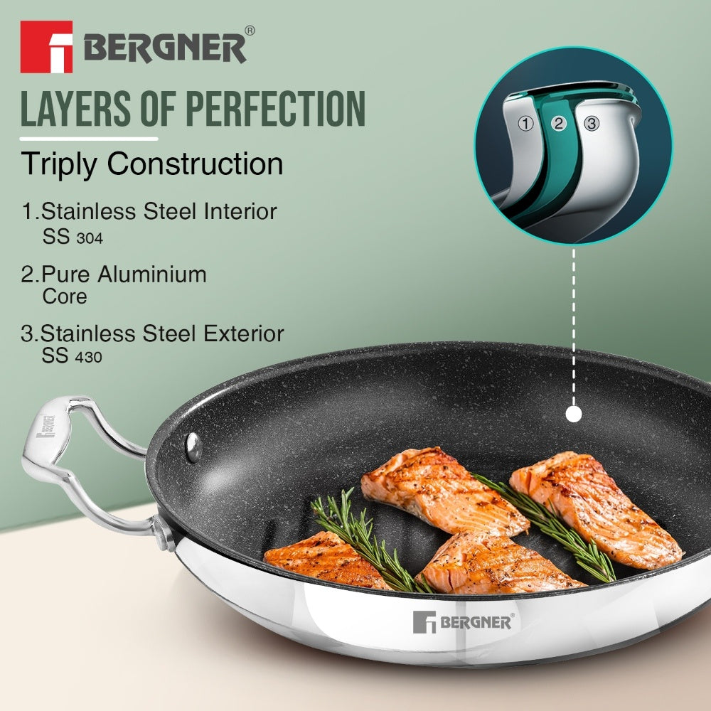 Argent Samsara Triply Stainless Steel 4 Pcs Set - Induction Bottom