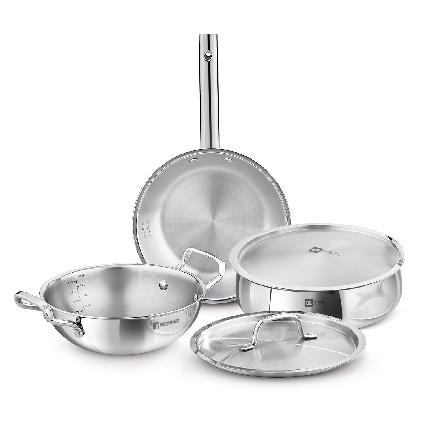 BE Essentials 5 Pcs Cookware Set - Induction Bottom