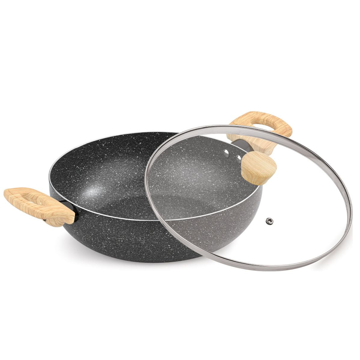 Bergner Earth Black 5 Pcs Non-Stick Cookware Set - Induction Bottom
