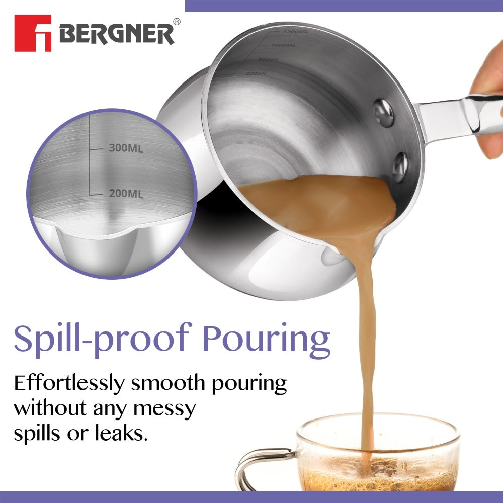 Bergner BE Essentials Tripro Triply 2 Pcs Cookware Combo - Induction Bottom