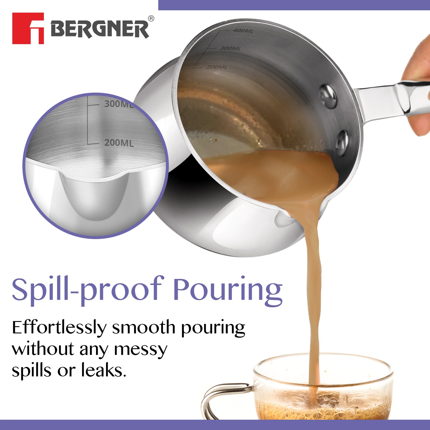 Bergner BE Essentials Triply 2 Pcs Cookware Combo - Induction Bottom