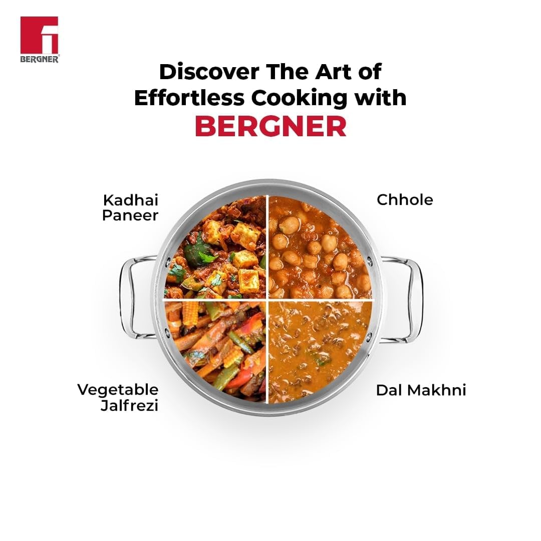 Argent Junior Chef Triply Stainless Steel Cookware Set 6 Pcs