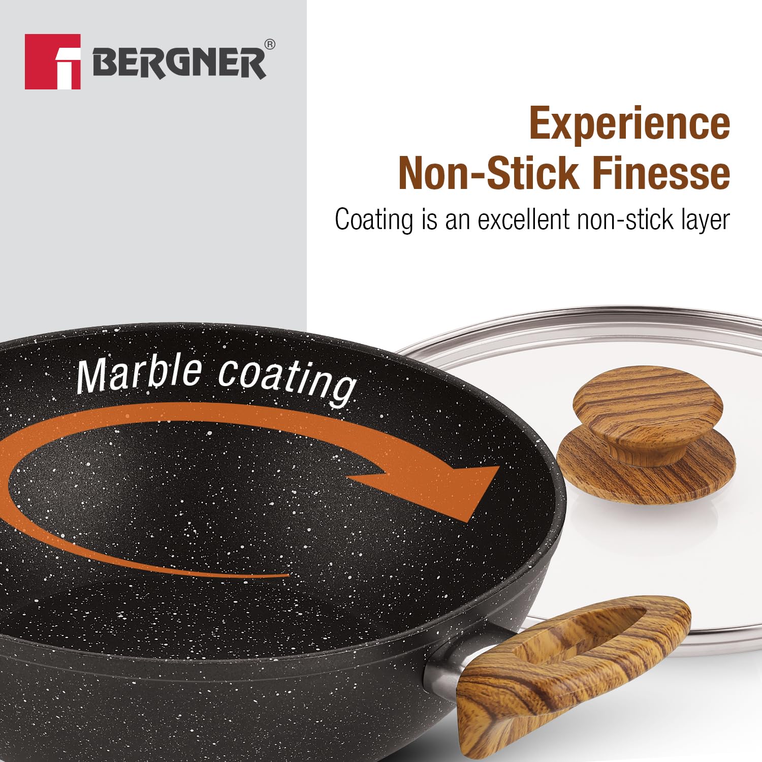 Ivory Black Granite 3 Pcs Cookware Set