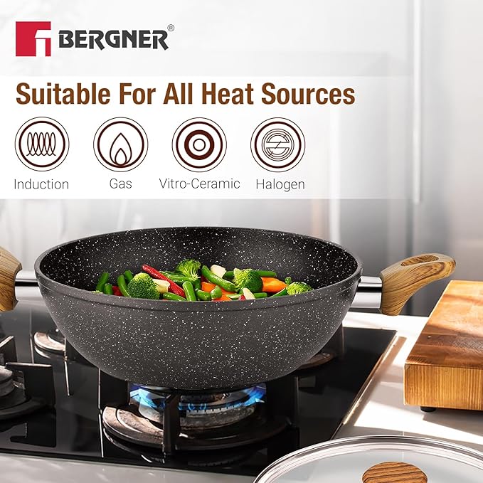 Ivory Black Granite 2 Pcs Cookware Set