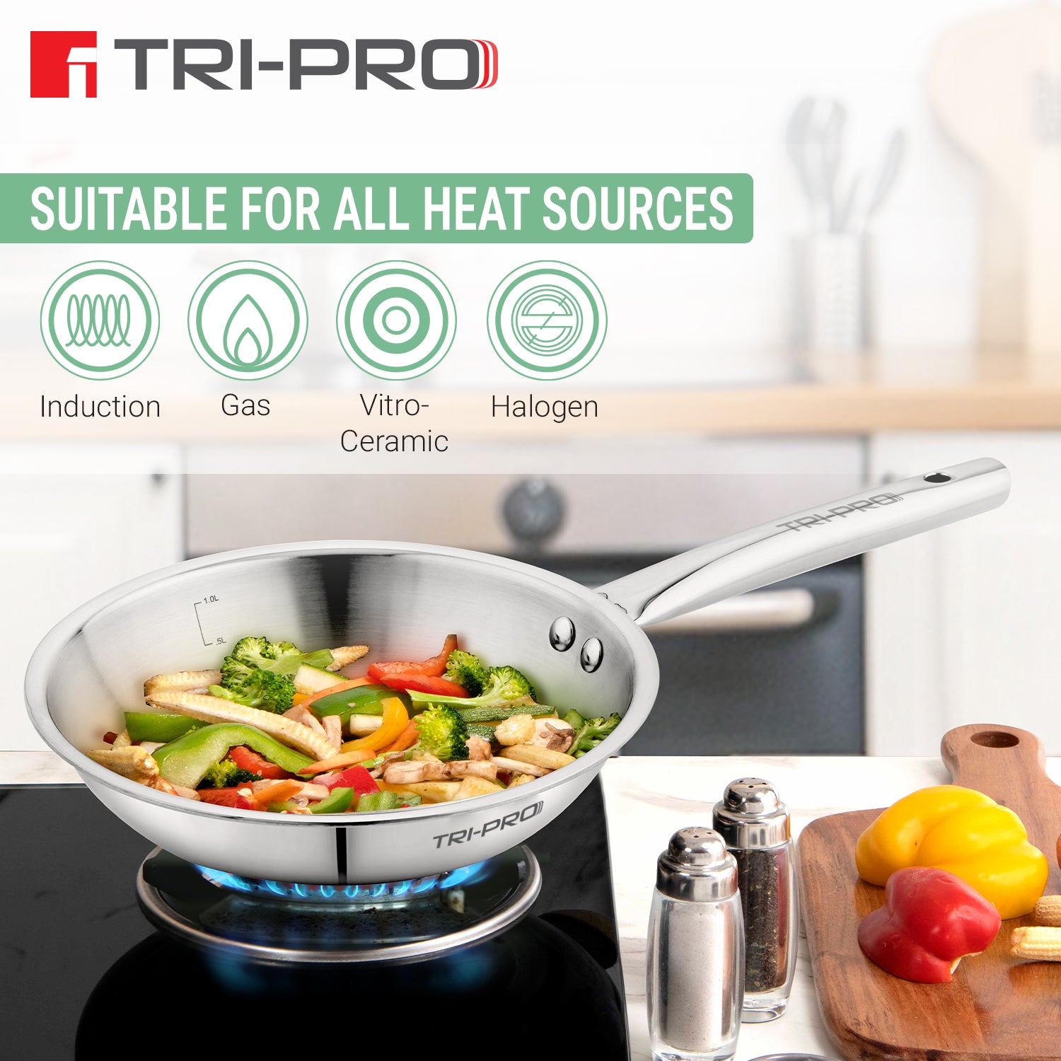 Tripro Triply Cookware Set of 4 Pcs
