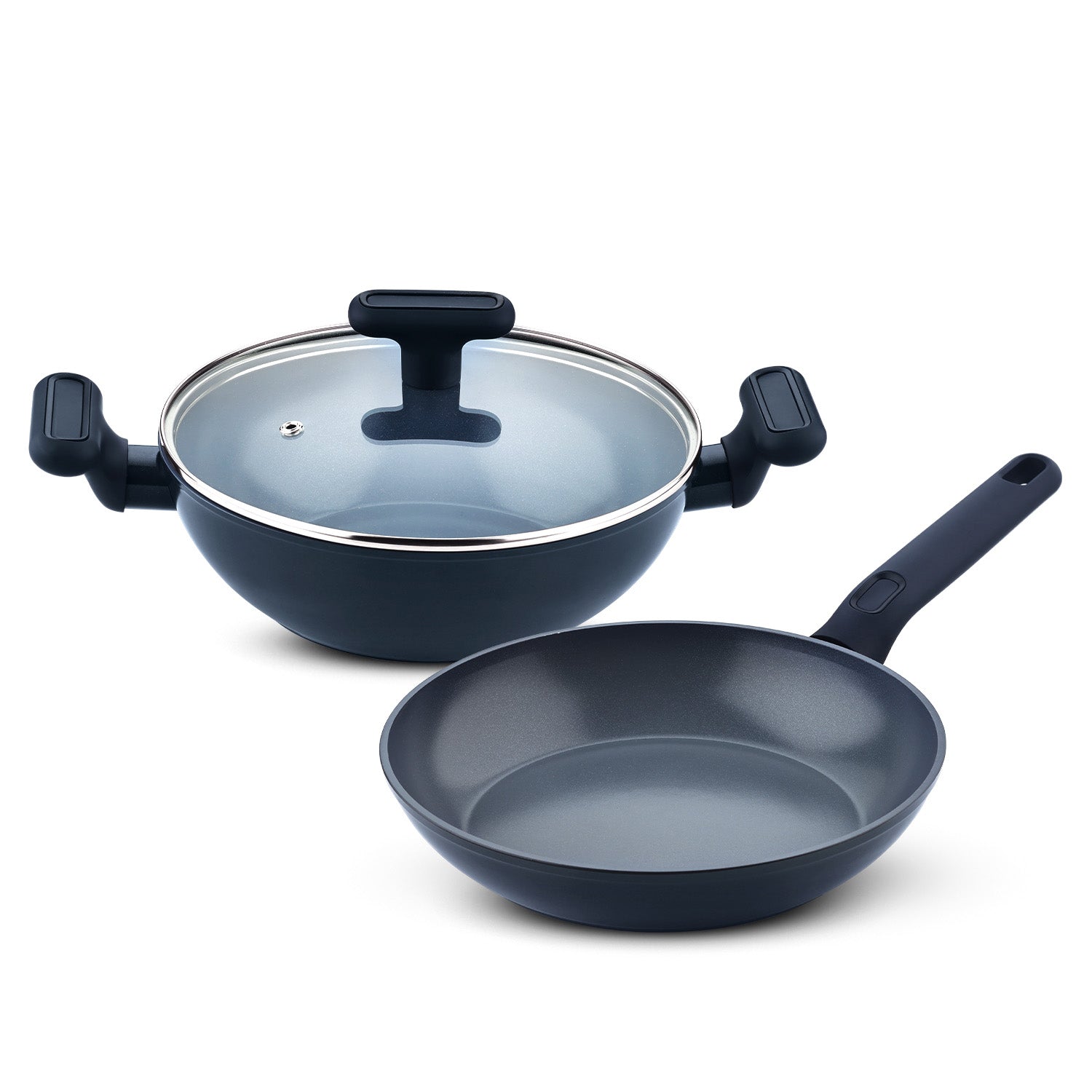 Jade Non-Stick Ceramic Coated 3 Pcs Cookware Set