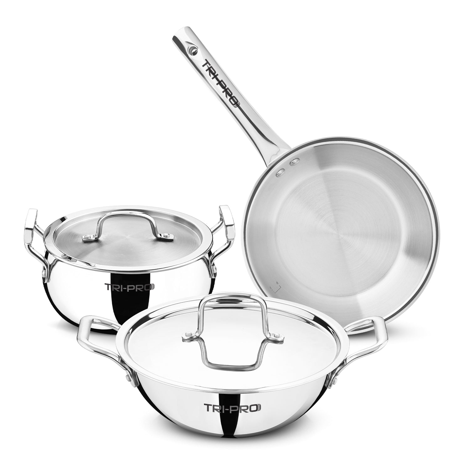 Tripro Triply Cookware Set 5 Pcs