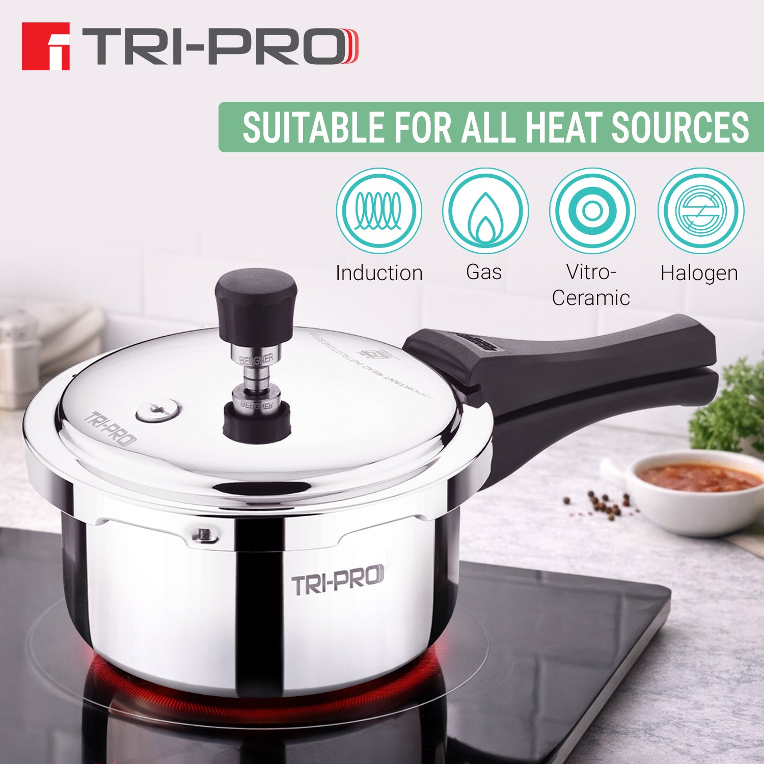 Tripro 6 Pcs Triply Cookware Set