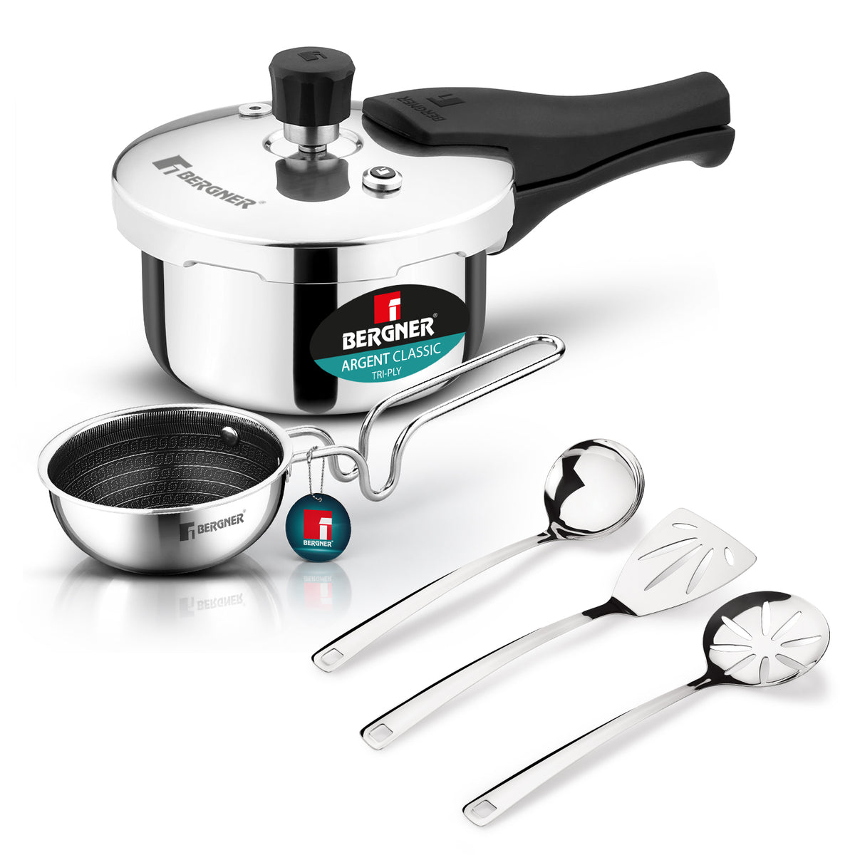 Argent Triply 5 Pcs Cookware Set