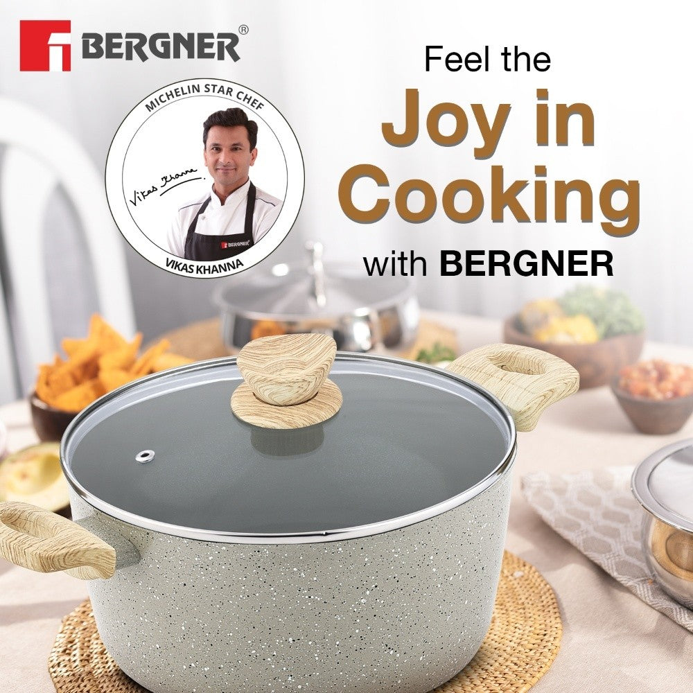 Naturally Ceramic Forged Aluminium 24cm (4.5 L) Casserole - Induction Bottom