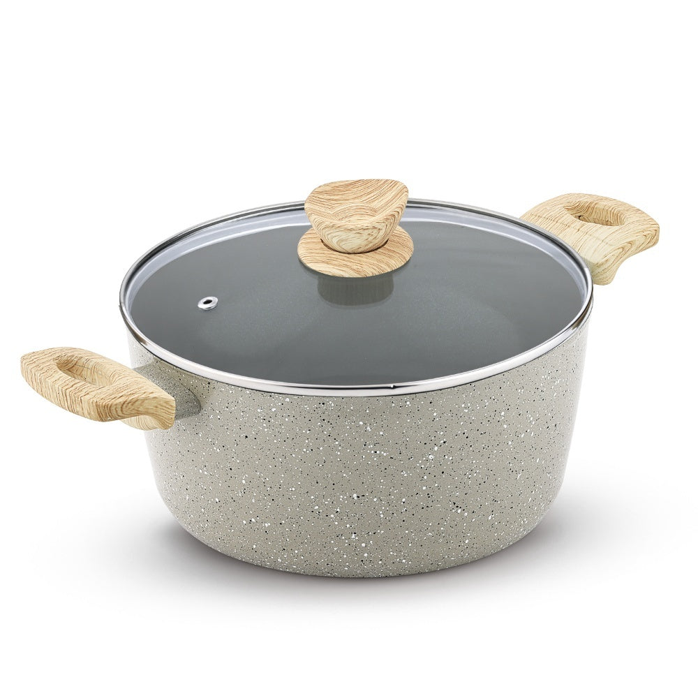 Naturally Ceramic Forged Aluminium 26cm (5.5L) Casserole - Induction Bottom