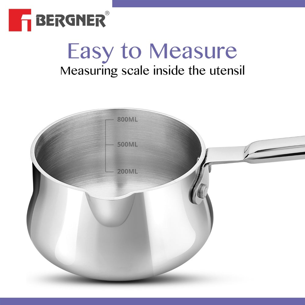 BE Essentials Tri-Ply Stainless Steel 12cm (800ml) Coffee Warmer