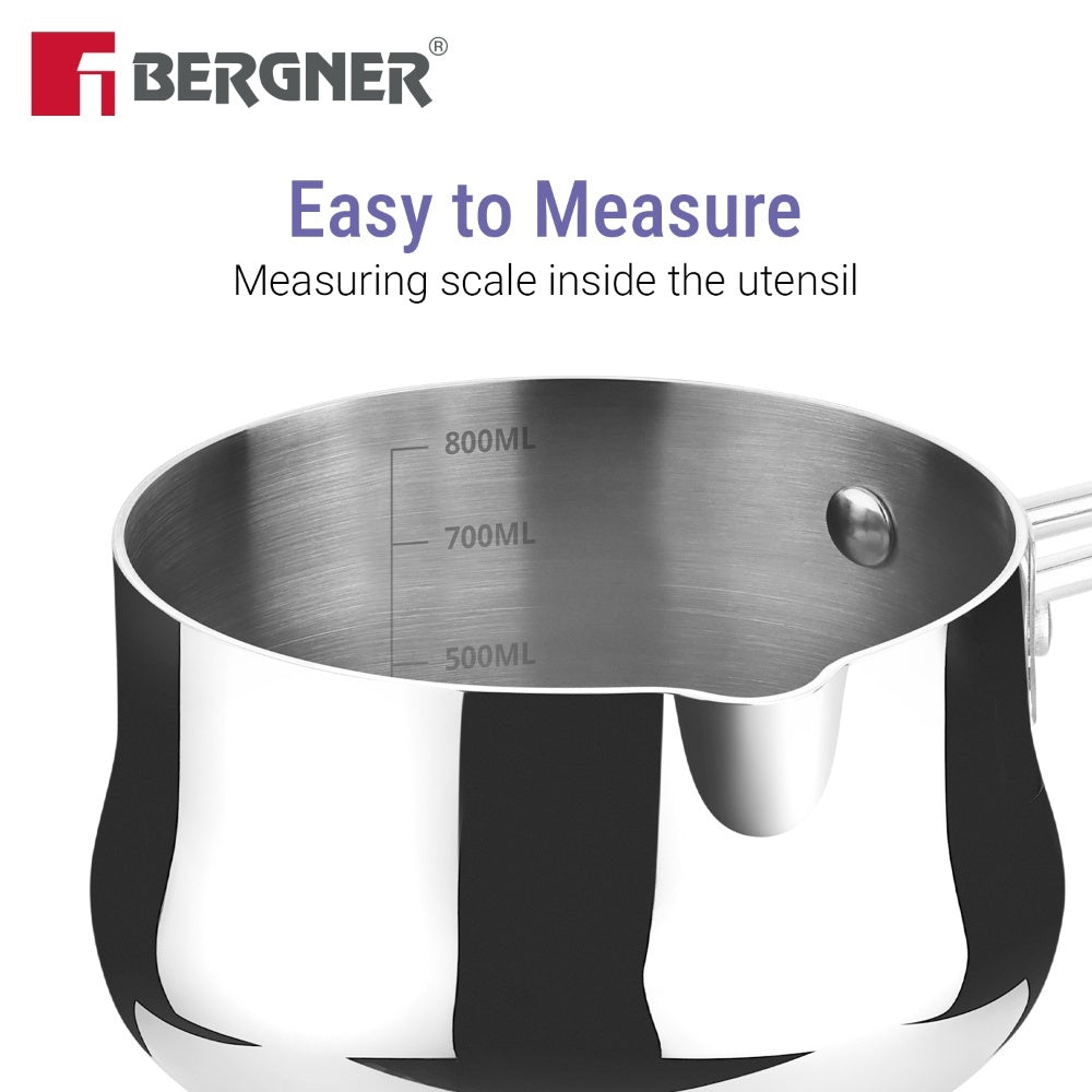 BE Essentials Tri-Ply Stainless Steel 12cm (800ml) Coffee Warmer