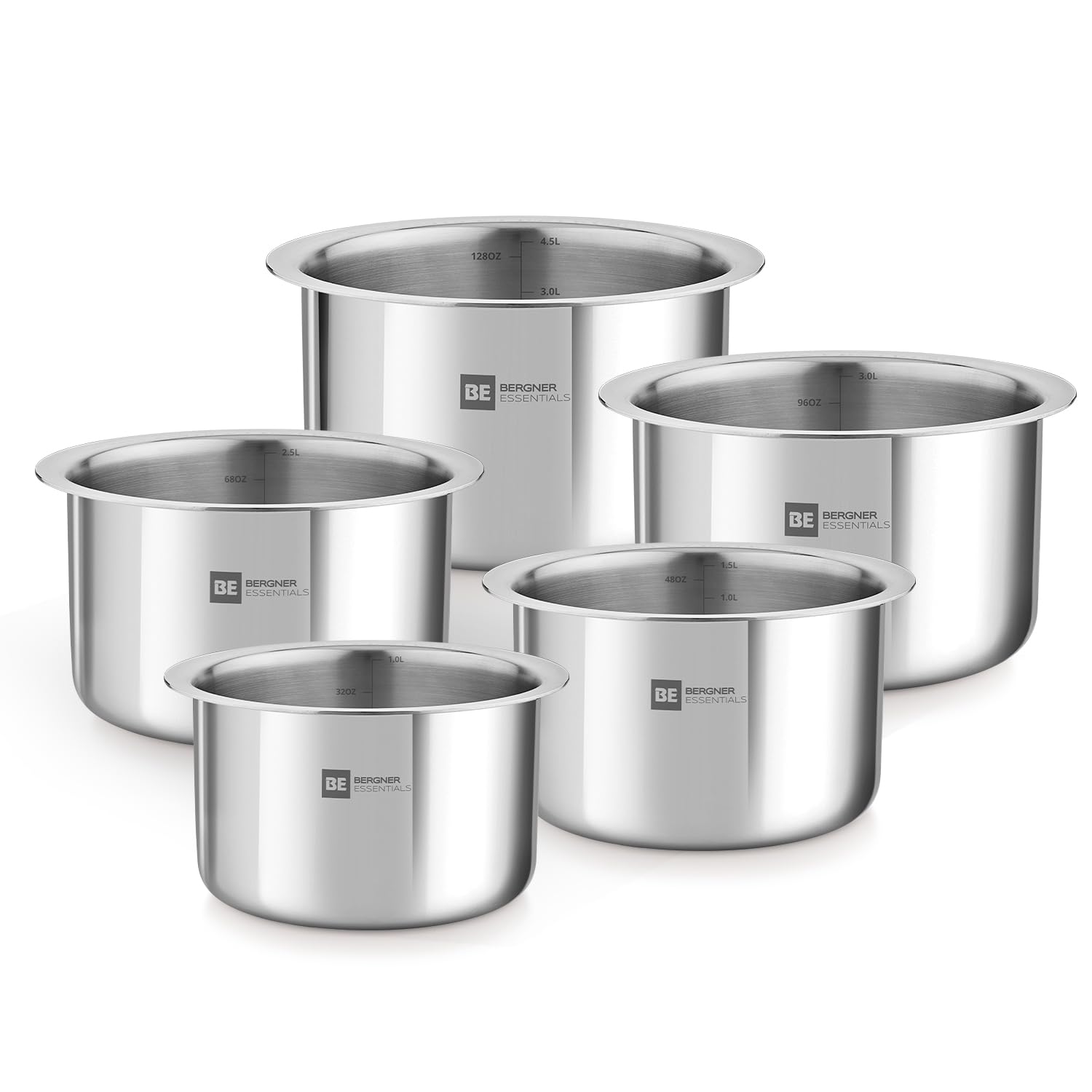 Bergner BE Essentials 5 Pcs Tope Set - Induction Bottom