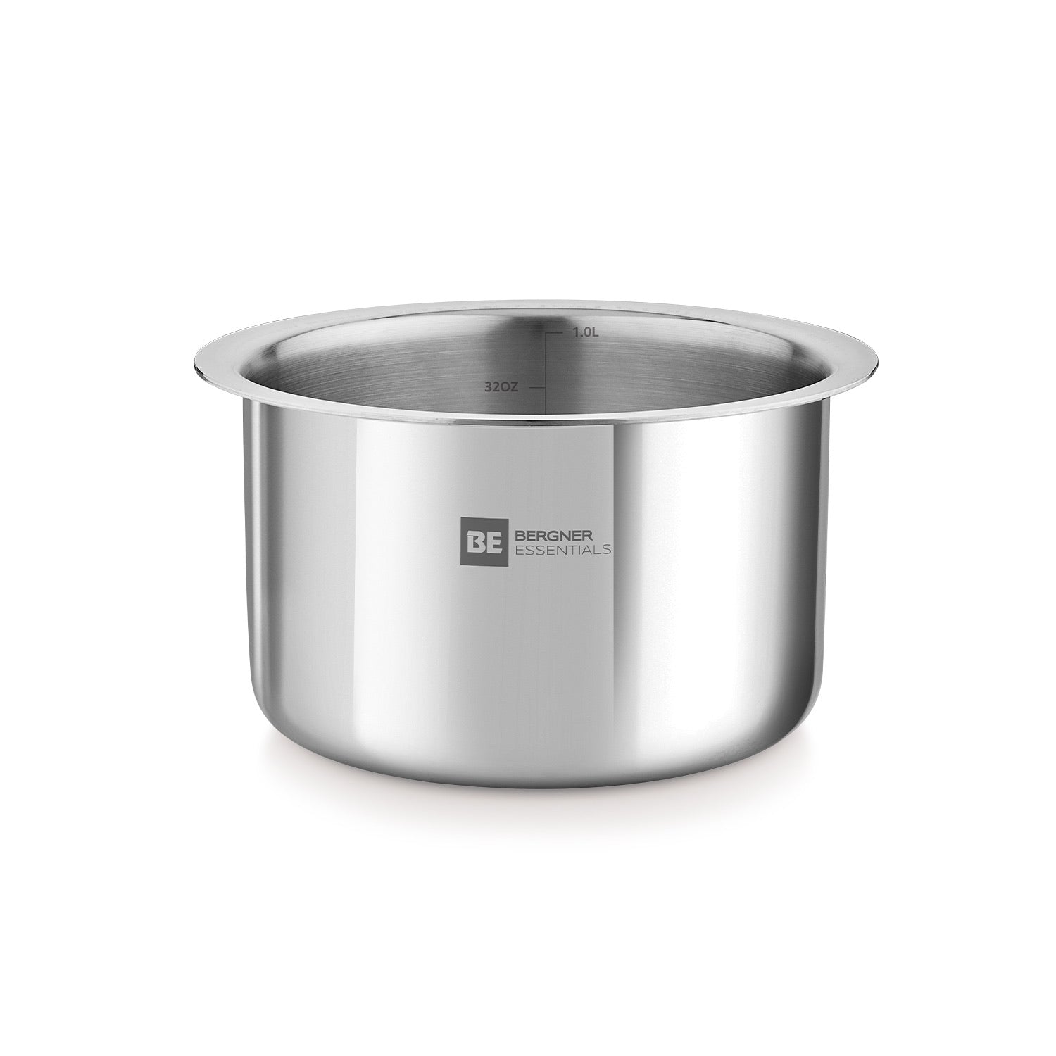 Bergner BE Bergner Essentials Tri-Ply Stainless Steel Junior Tope - Induction Bottom (5-Year Warranty)