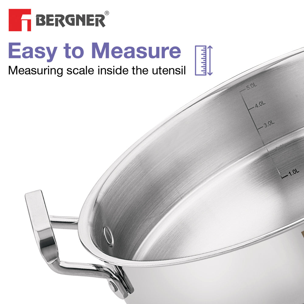 BE Essentials Tri-Ply Stainless Steel 27cm Multikadai