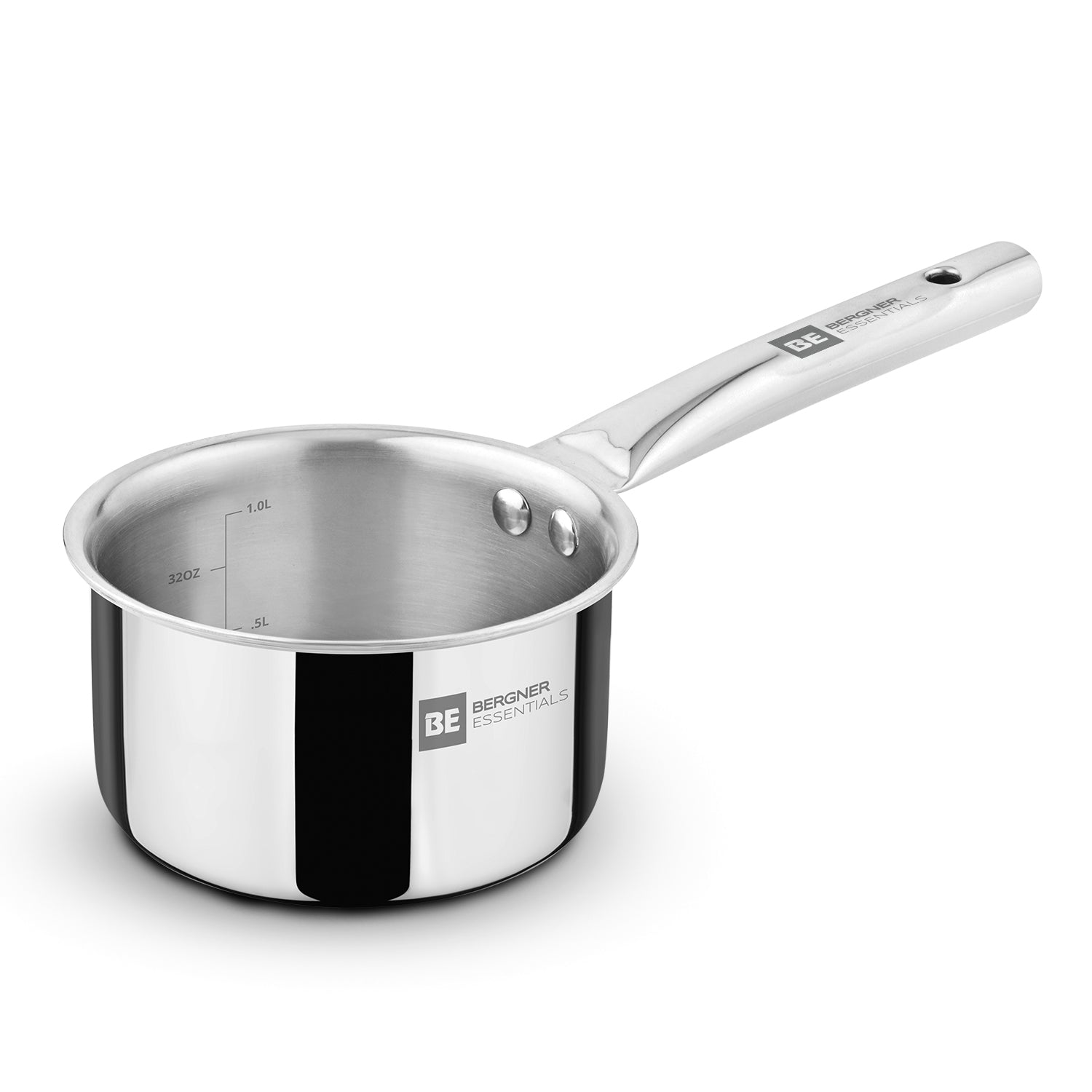 BE Essetials Era TriPly Stainless Steel 14cm (1L) Teapan - Induction Bottom