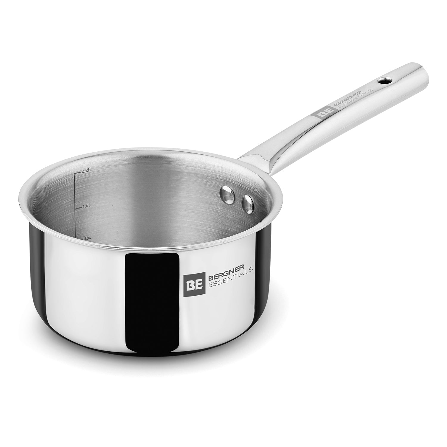 BE Essentials Era TriPly Stainless Steel 18cm (2.2 L) Teapan - Induction Bottom