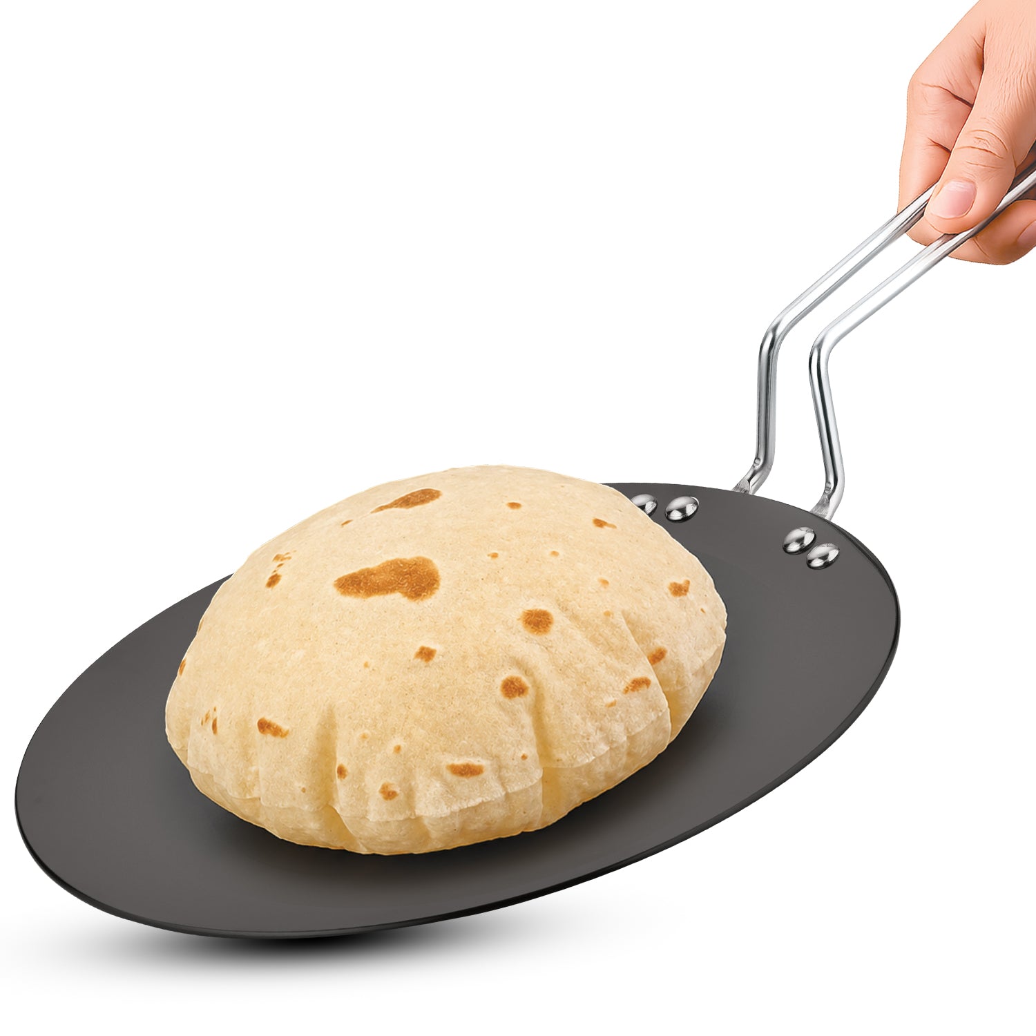 ArtisanForge Hard Anodised 25cm Roti Tawa