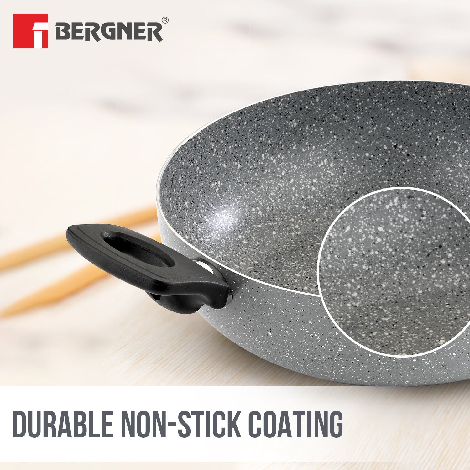 Orchid 3-Layer Non-Stick Coating 3 Pcs Cookware Set - Induction Bottom