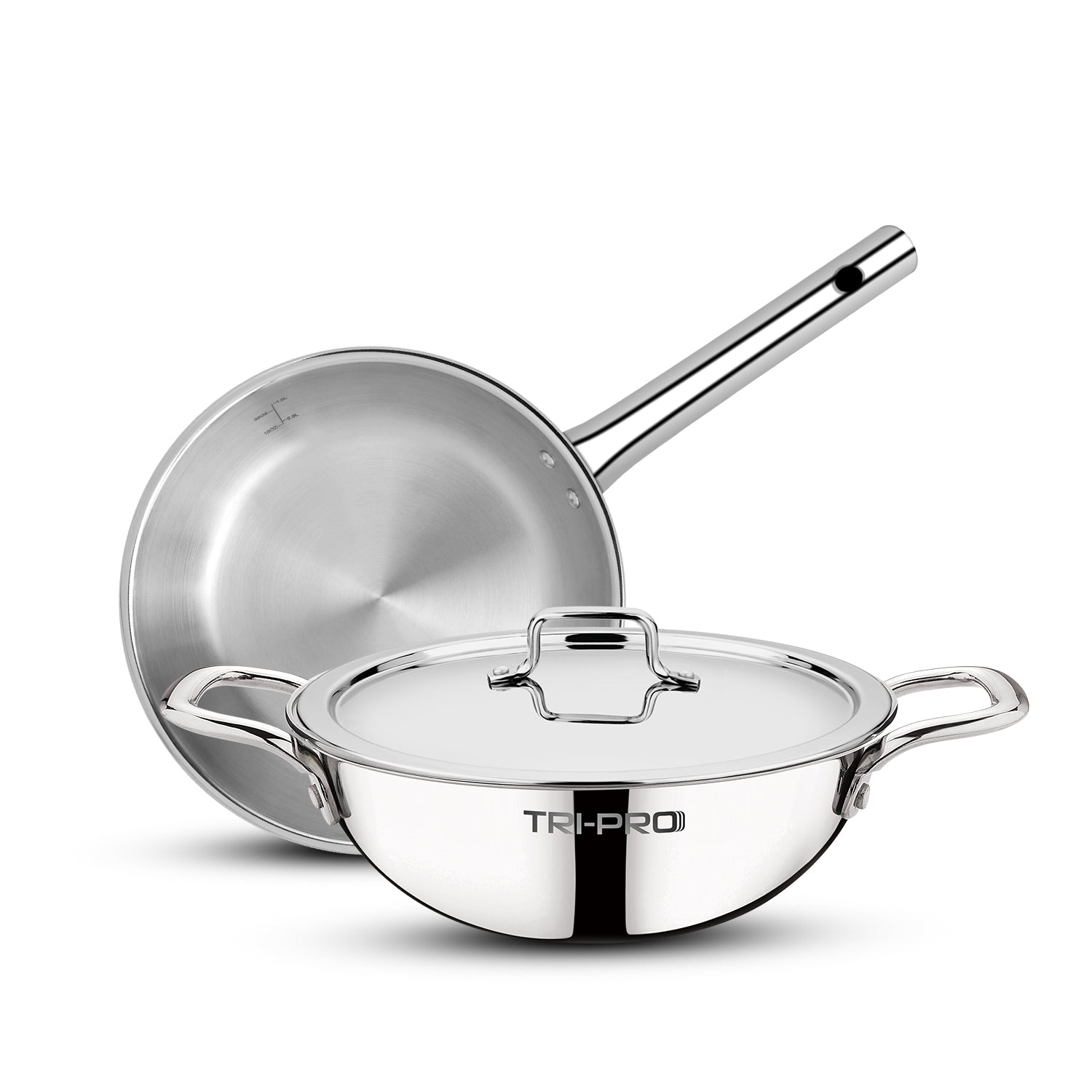 Tri-Pro 3 Pcs Cookware Set - Induction Bottom (5-Years Warranty)