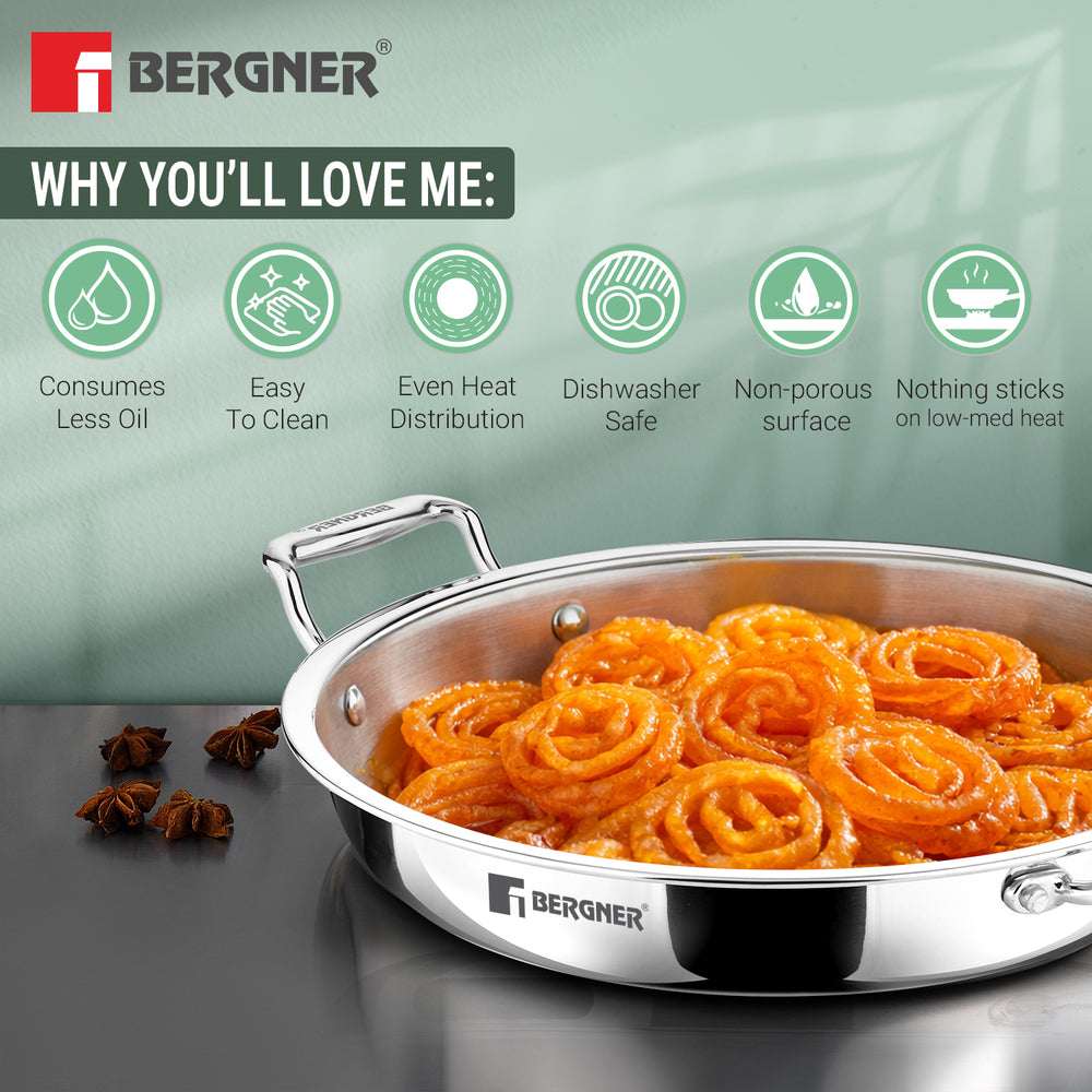 Argent Samsara Triply Jalebi Pan 36cm (5.4L)