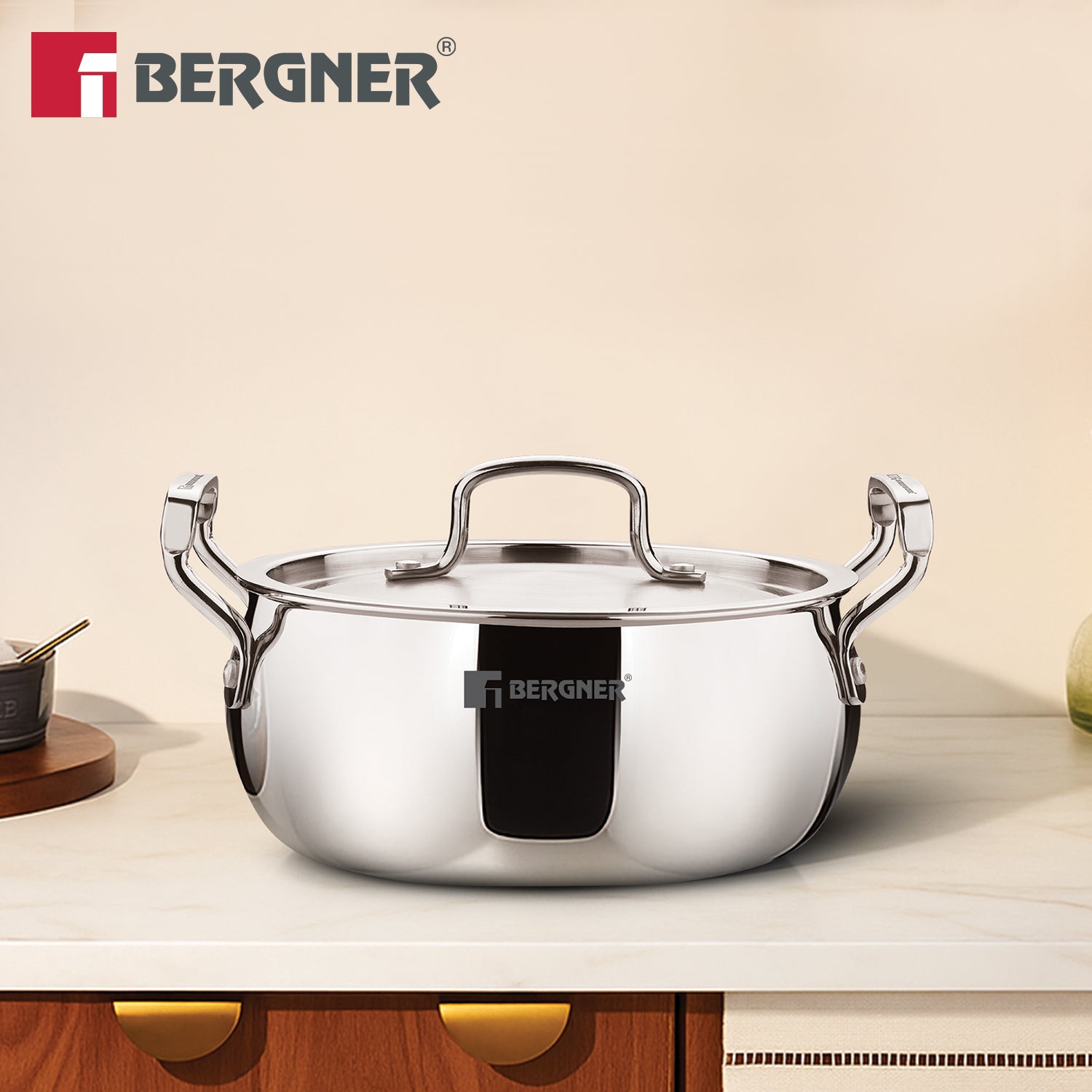 Tripro 6Pcs Belly Casserole Set Triply With Lid