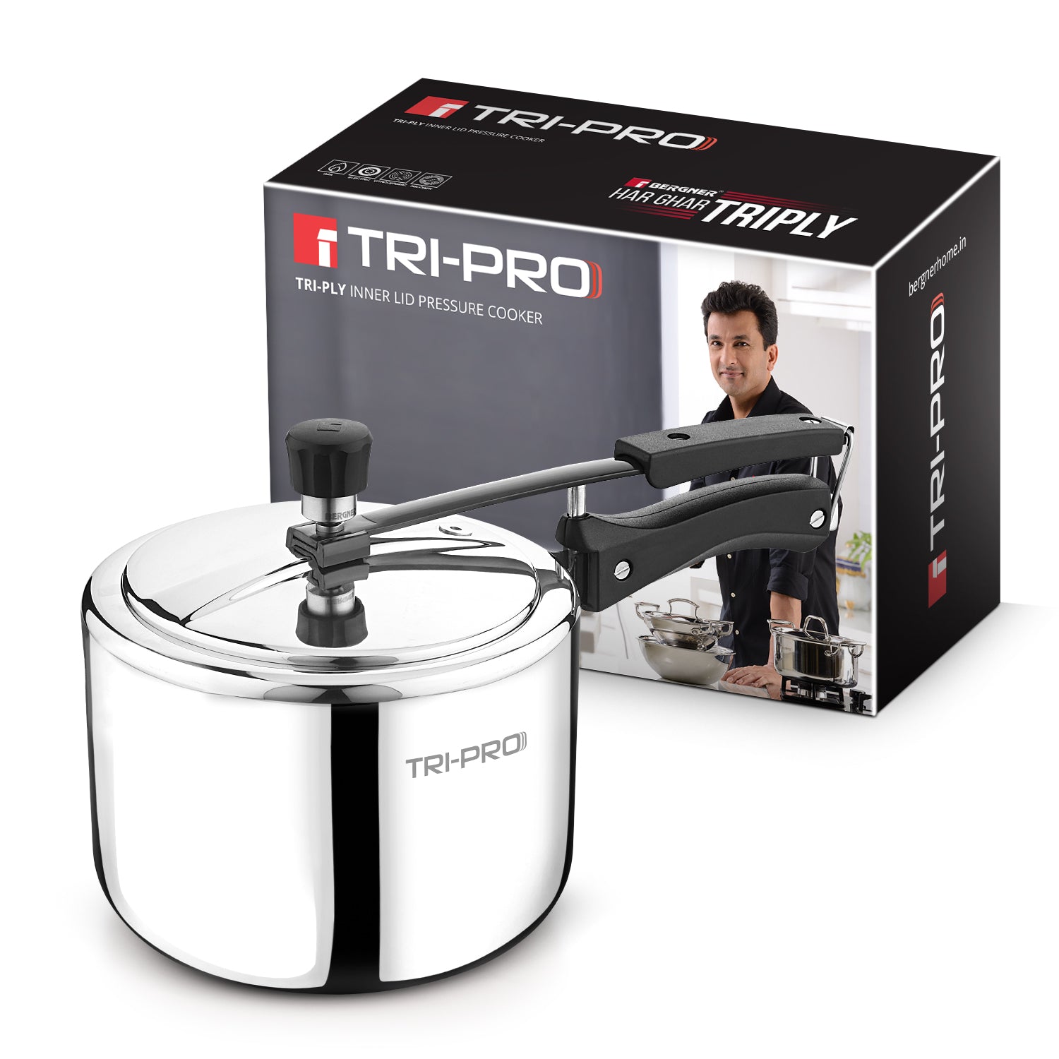 Tripro Triply 3L Inner Lid Pressure Cooker