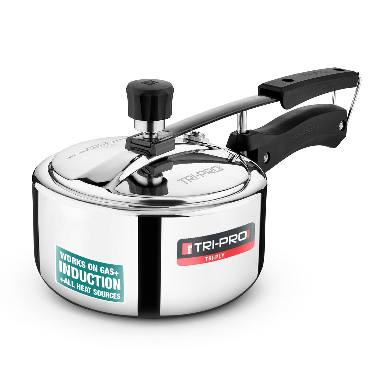 TriPro Triply Stainless Steel Inner Lid Pressure Cooker 1.5L