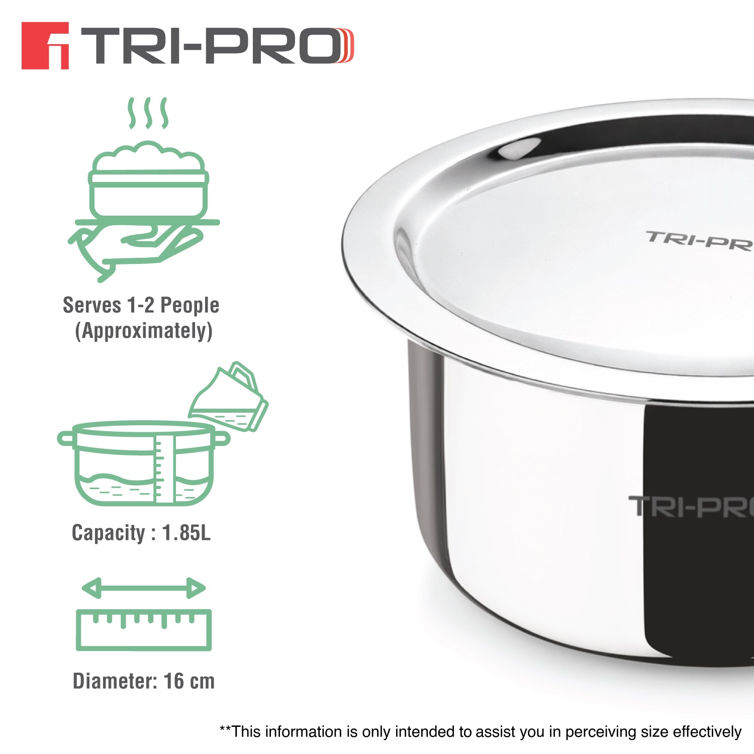 Bergner Tripro Triply 5 Pcs Cookware Set - Induction Bottom