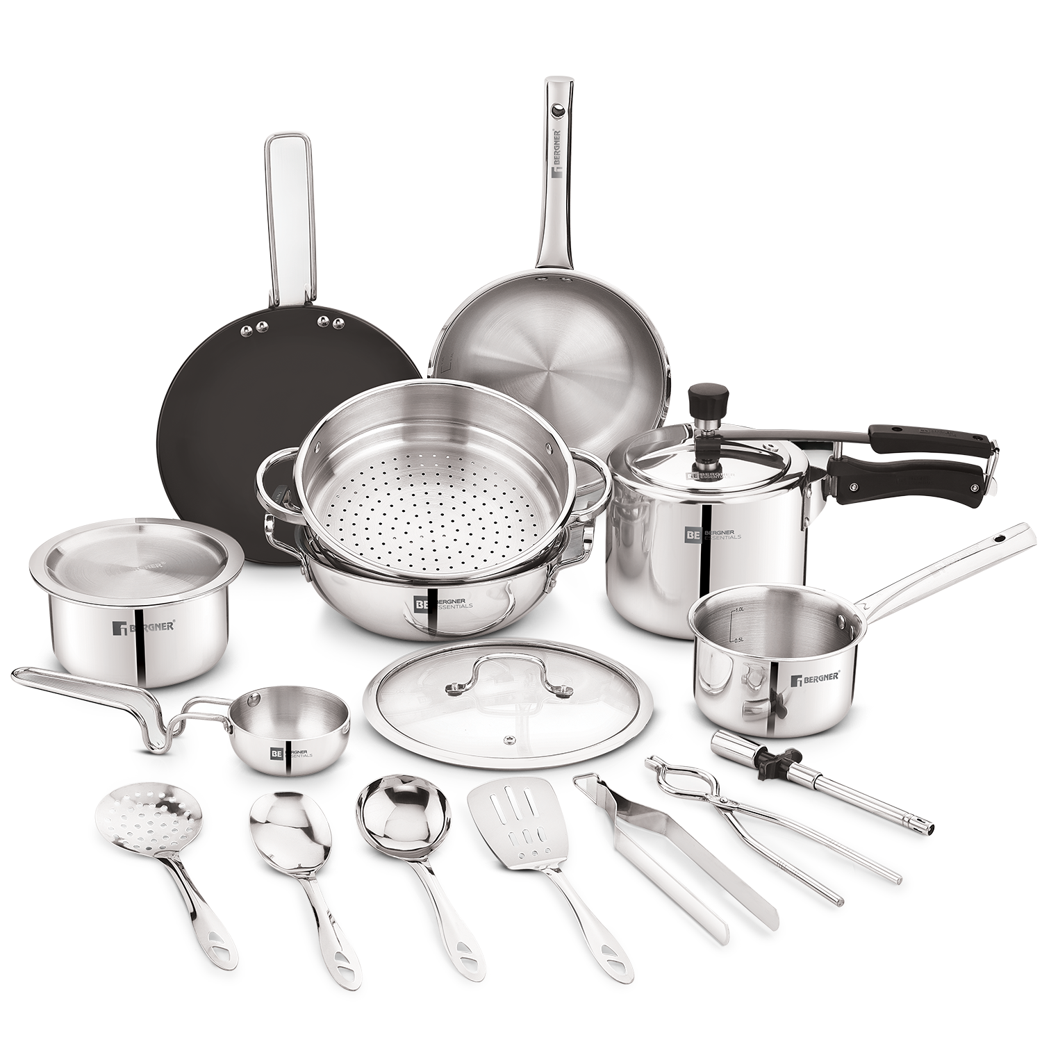 Complete Kitchen Set - 17 Pcs Triply  Marriage Set