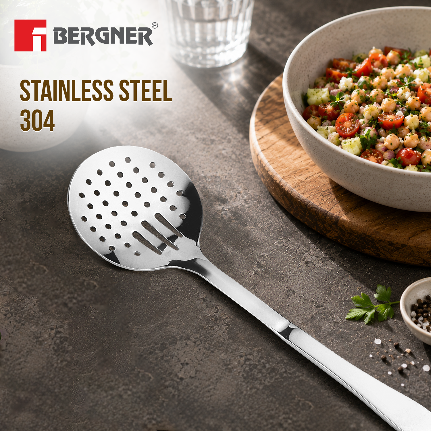 Argent Stainless Steel Serving Skimmer 31cm