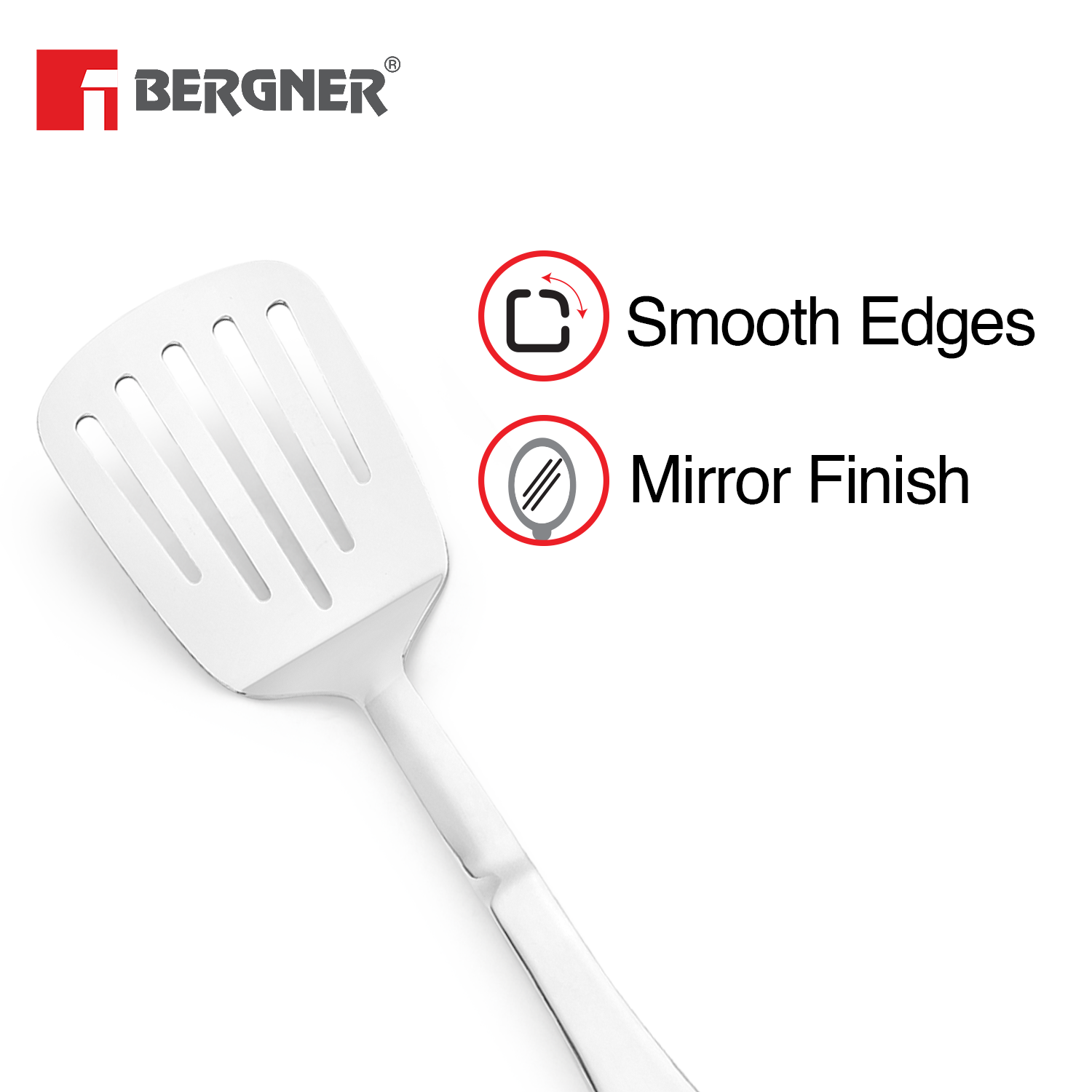 Argent Stainless Steel Slotted Turner 31 cm